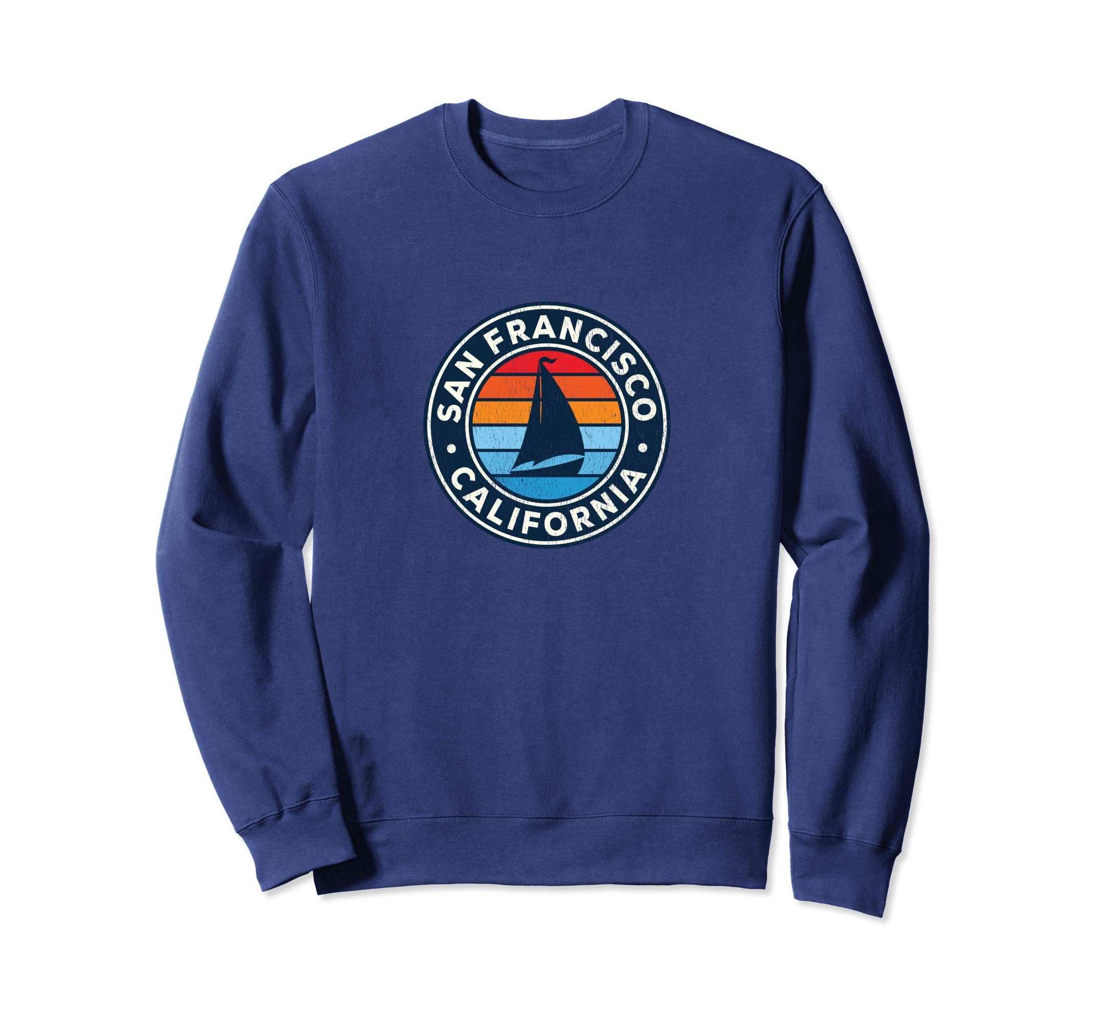 San Francisco California Ca Sailboat Sweatshirt - Graphic Print for Adults - T-Shirt, Sweatshirt, Hoodie