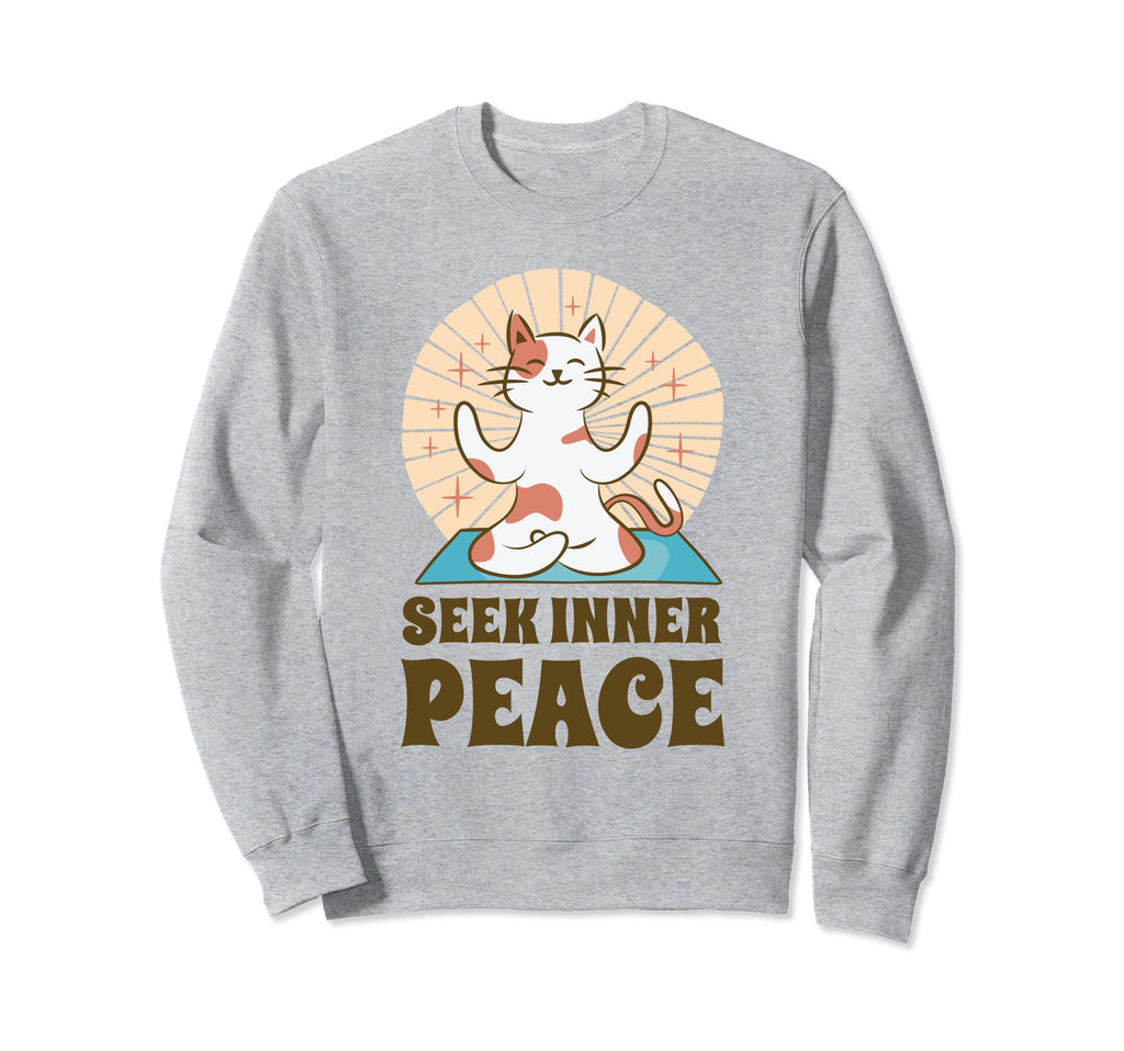 Seek Inner Peace Calmness Sweatshirt - Minimalist Print for Adults - T-Shirt, Sweatshirt, Hoodie