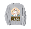Seek Inner Peace Calmness Sweatshirt - Minimalist Print for Adults - T-Shirt, Sweatshirt, Hoodie