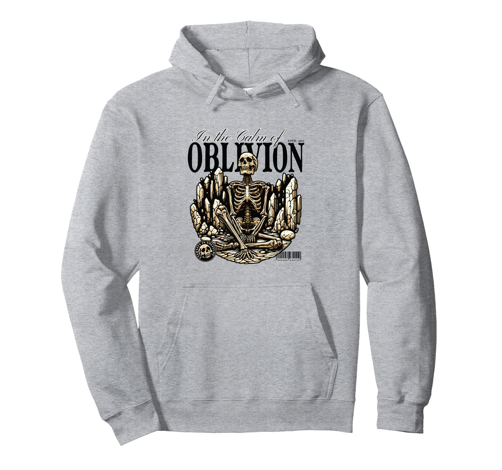 Calm Oblivion Oblivion Skeleton Crystals Hoodie - Unique Graphic Men Women - T-Shirt, Sweatshirt, Hoodie