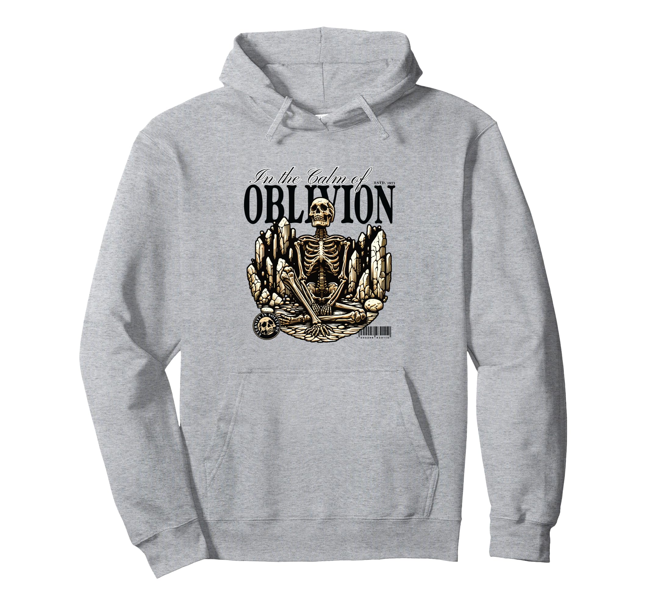 Calm Oblivion Oblivion Skeleton Crystals Hoodie - Unique Graphic Men Women - T-Shirt, Sweatshirt, Hoodie