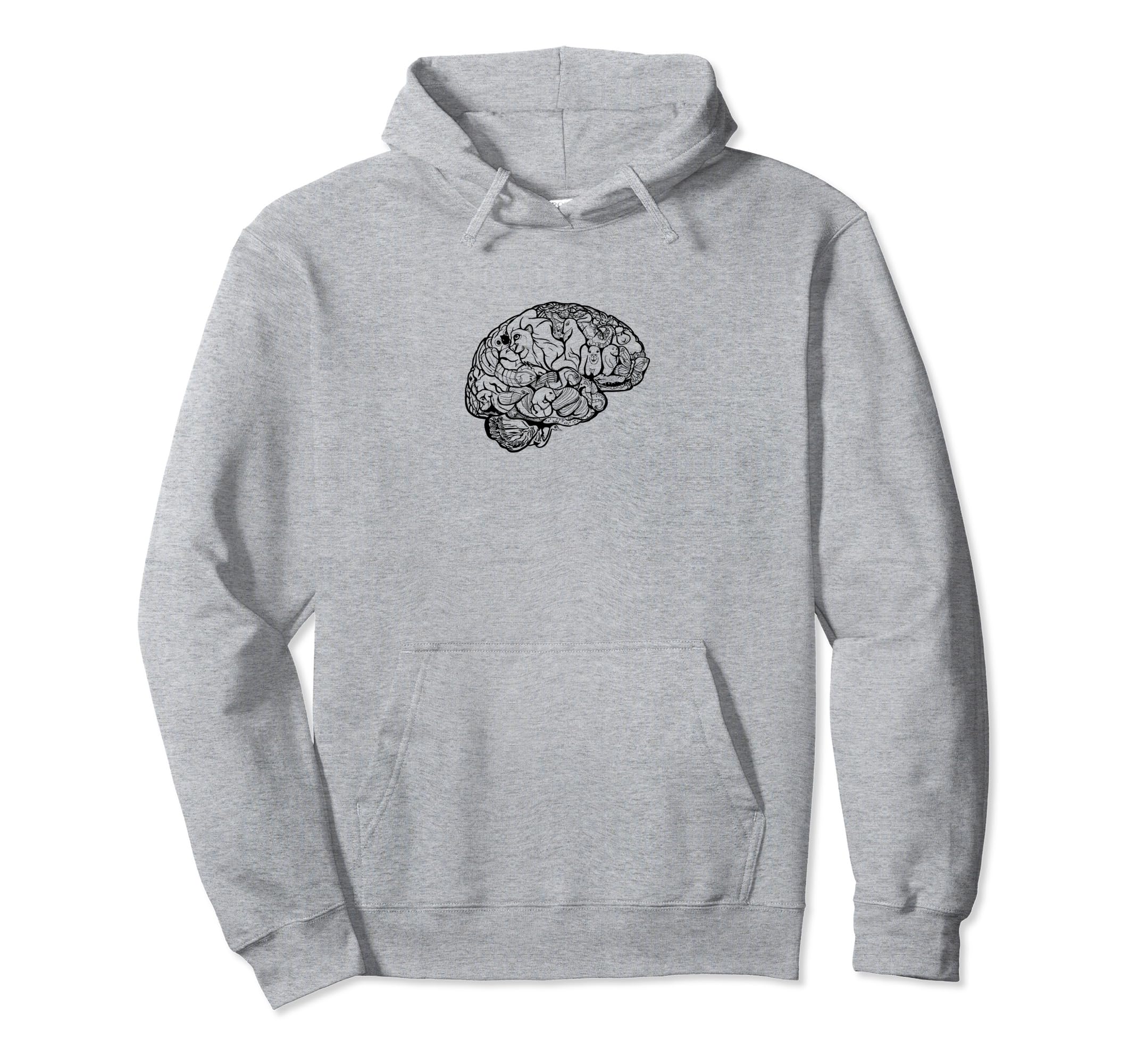 Creative Brain Animal Designer Autistic Hoodie - Graphic Print Men Women - T-Shirt, Sweatshirt, Hoodie