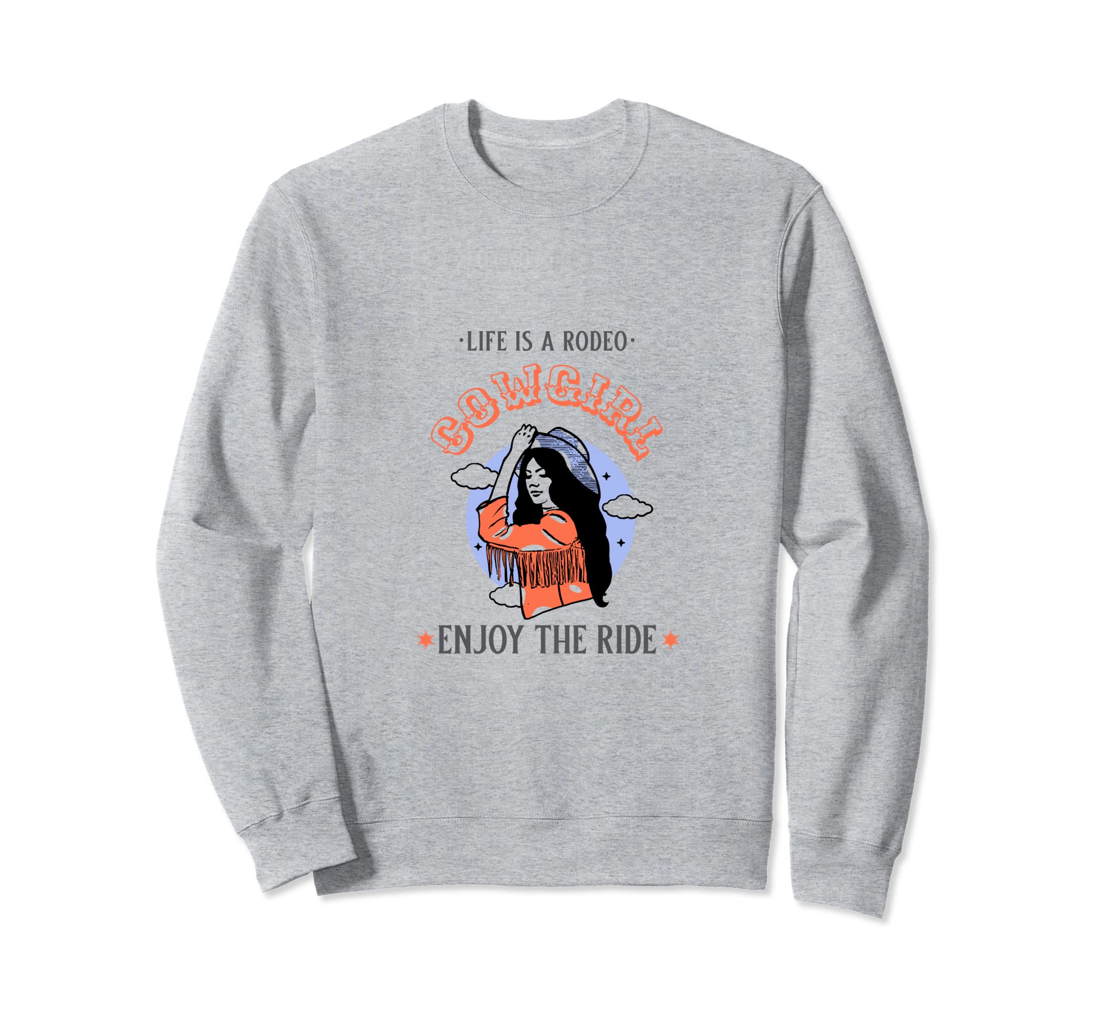 Western Rodeo Cowgirl Howdy Bull Sweatshirt - Aesthetic Graphic for Adults - T-Shirt, Sweatshirt, Hoodie