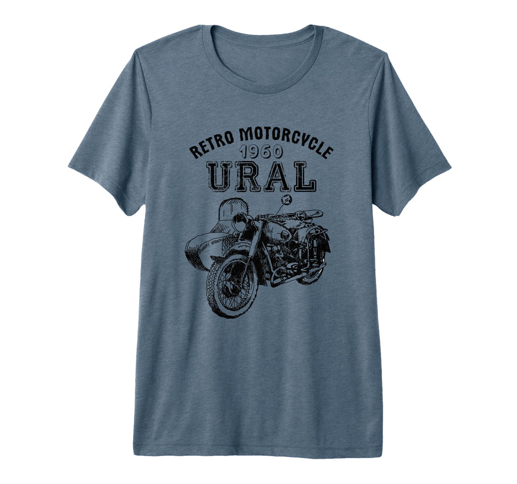 Motorcycle Ural Sidecar Motorbike T-Shirt - Minimalist Print for Adults - T-Shirt, Sweatshirt, Hoodie