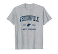 Verdunville West Virginia Wv Athletic T-Shirt - Minimalist Print Men Women - T-Shirt, Sweatshirt, Hoodie