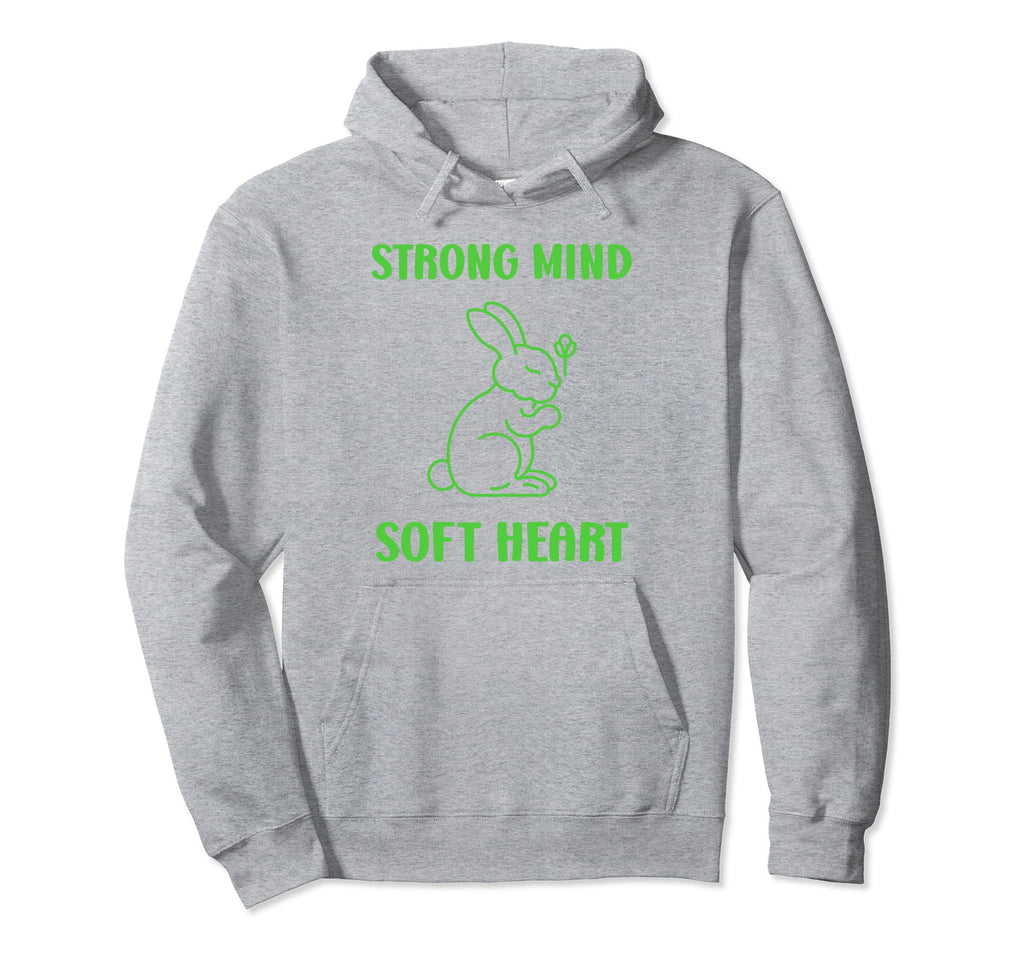 Animal Strong Mind Soft Heart Mental Hoodie - Streetwear Style Unisex - T-Shirt, Sweatshirt, Hoodie