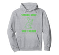 Animal Strong Mind Soft Heart Mental Hoodie - Streetwear Style Unisex - T-Shirt, Sweatshirt, Hoodie