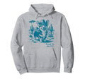 Corgi Cowboy Cowgirl Ufo Western Hoodie - Novelty Apparel for Adults - T-Shirt, Sweatshirt, Hoodie