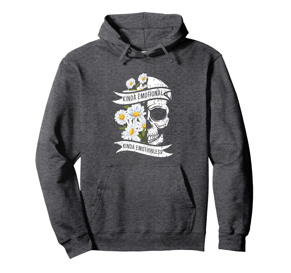 Kinda Emotional Kinda Emotionless Hoodie - Aesthetic Graphic for Adults - T-Shirt, Sweatshirt, Hoodie