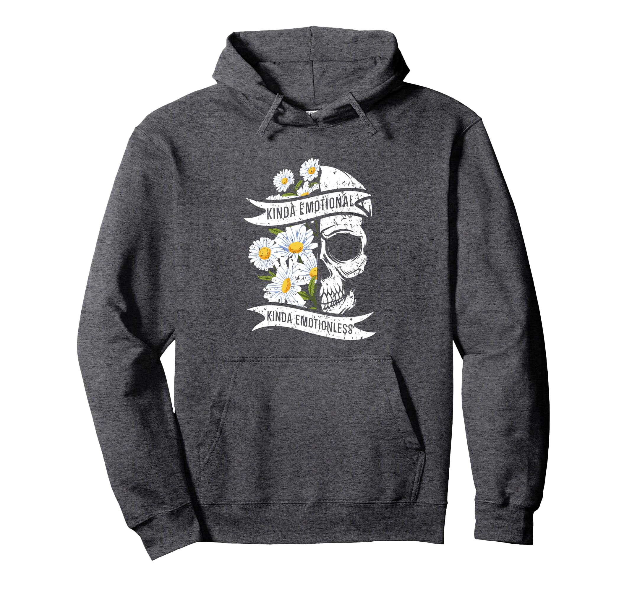 Kinda Emotional Kinda Emotionless Hoodie - Aesthetic Graphic for Adults - T-Shirt, Sweatshirt, Hoodie