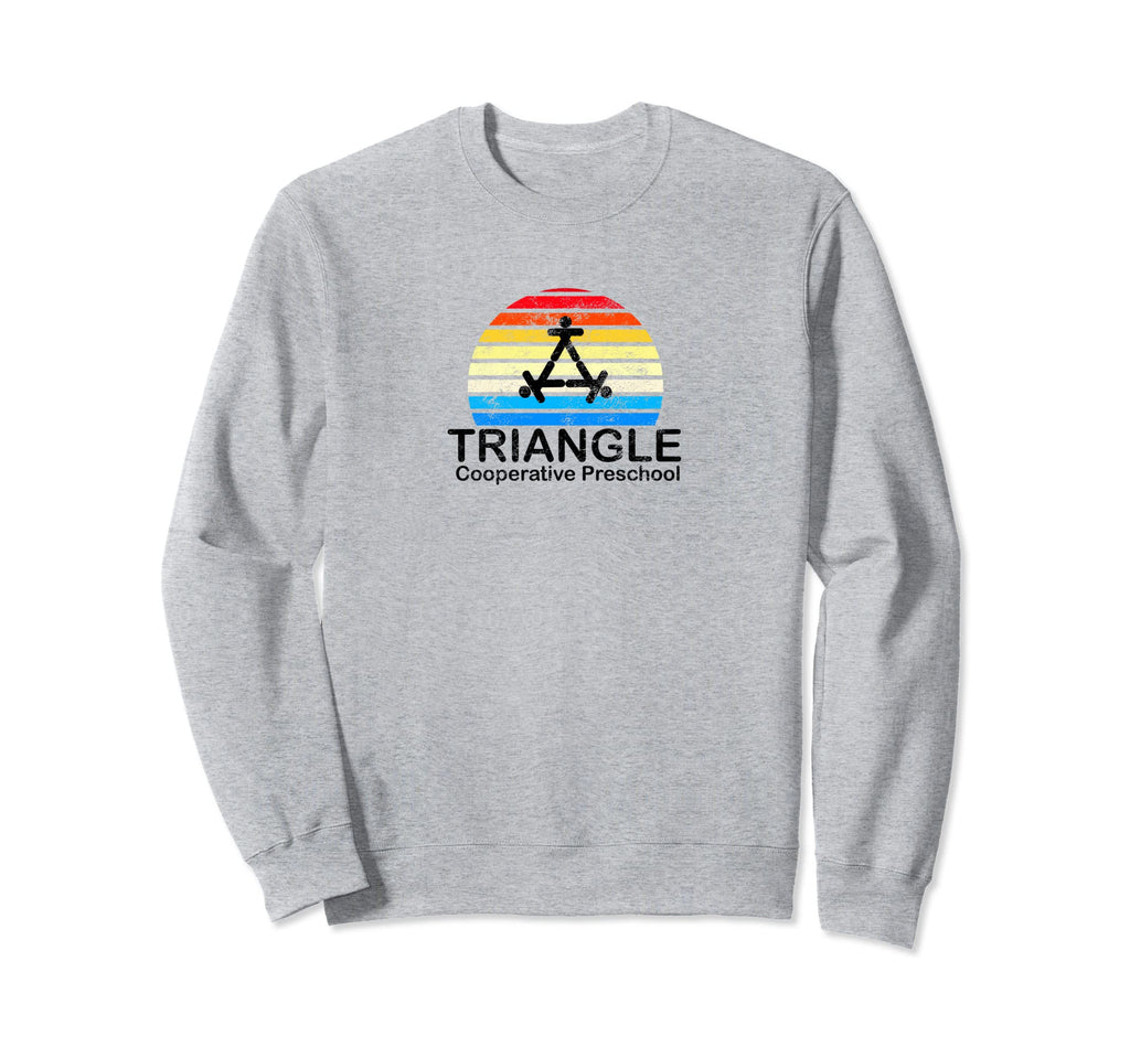 Triangle Preschool Sunset Sweatshirt - Minimalist Print Men Women - T-Shirt, Sweatshirt, Hoodie