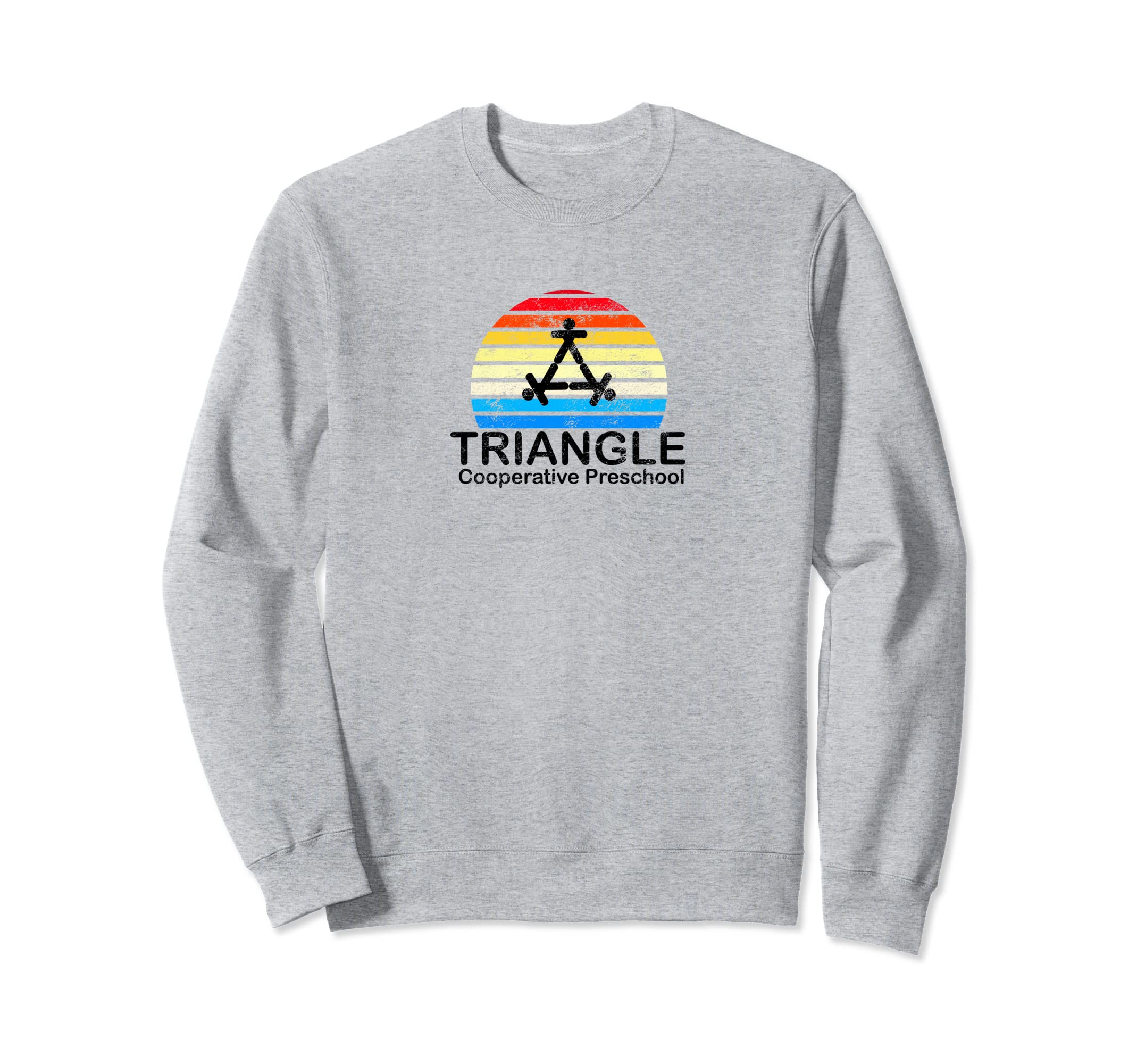 Triangle Preschool Sunset Sweatshirt - Minimalist Print Men Women - T-Shirt, Sweatshirt, Hoodie