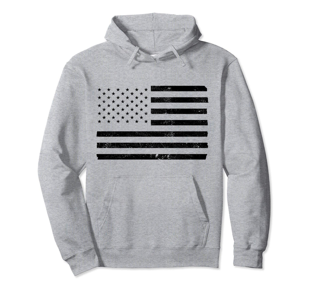 Usa Flag Patriot Distressed American Flag Hoodie - Aesthetic Graphic Unisex - T-Shirt, Sweatshirt, Hoodie