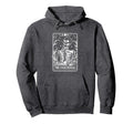 Overthinker Tarot Card Skeleton Funny Hoodie - Unique Graphic Unisex - T-Shirt, Sweatshirt, Hoodie