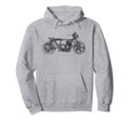 Cafe Racer Motorcycle Gear Head Hoodie - Minimalist Print Unisex - T-Shirt, Sweatshirt, Hoodie