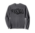 Usa Typography Patriotic 4Th July Sweatshirt - Graphic Print Men Women - T-Shirt, Sweatshirt, Hoodie