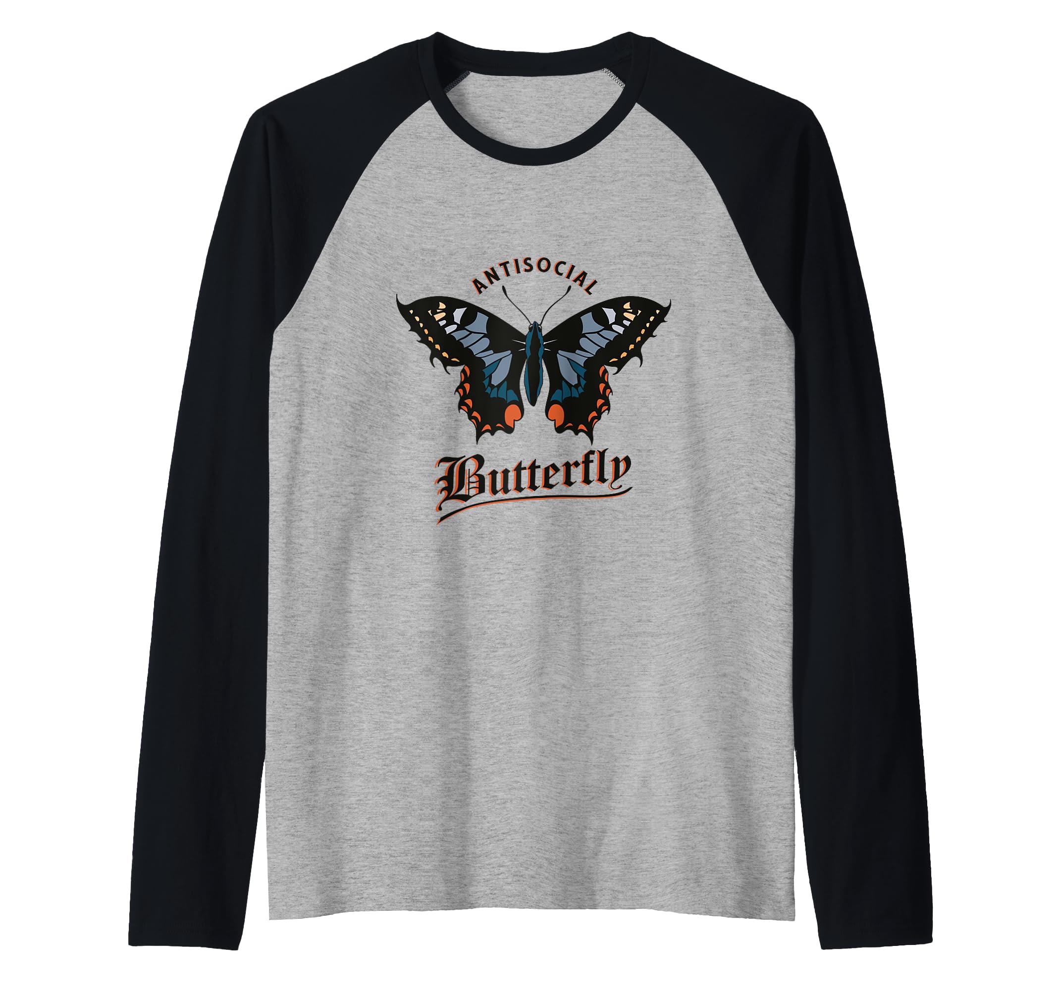Funny Anti Social Butterfly Sweatshirt - Custom Art Print for Adults - T-Shirt, Sweatshirt, Hoodie