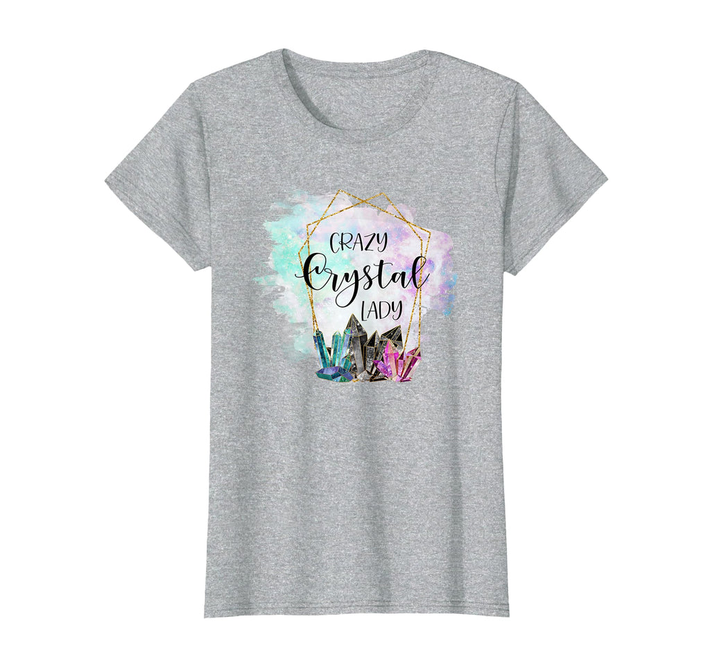 Crazy Crystal Lady Healing Stones T-Shirt - Streetwear Style for Adults - T-Shirt, Sweatshirt, Hoodie