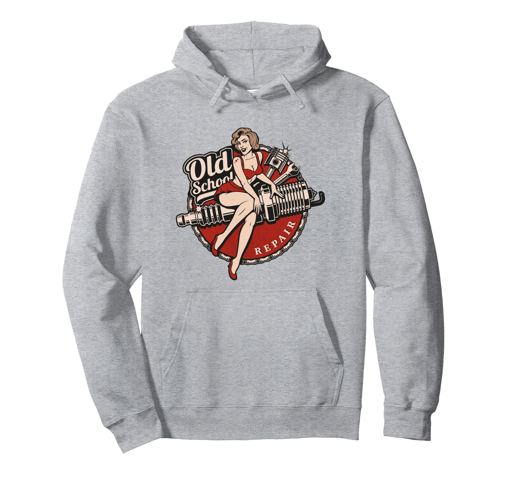 Hot Rod Art Car Rockabilly Hoodie - Minimalist Print for Adults - T-Shirt, Sweatshirt, Hoodie