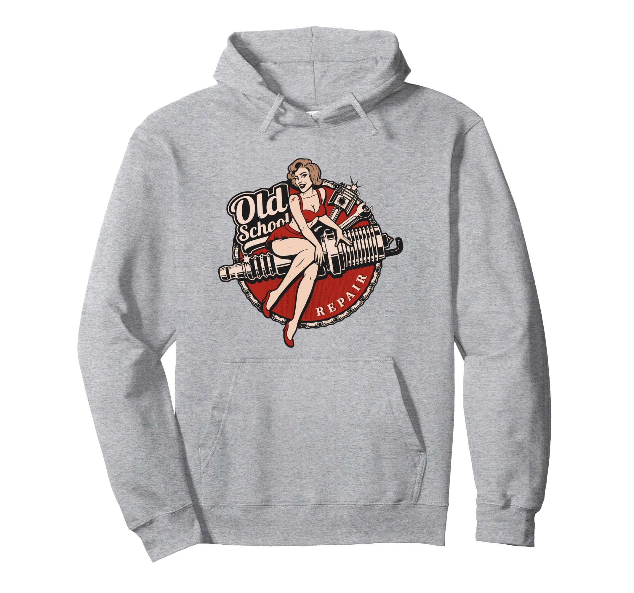 Hot Rod Art Car Rockabilly Hoodie - Minimalist Print for Adults - T-Shirt, Sweatshirt, Hoodie