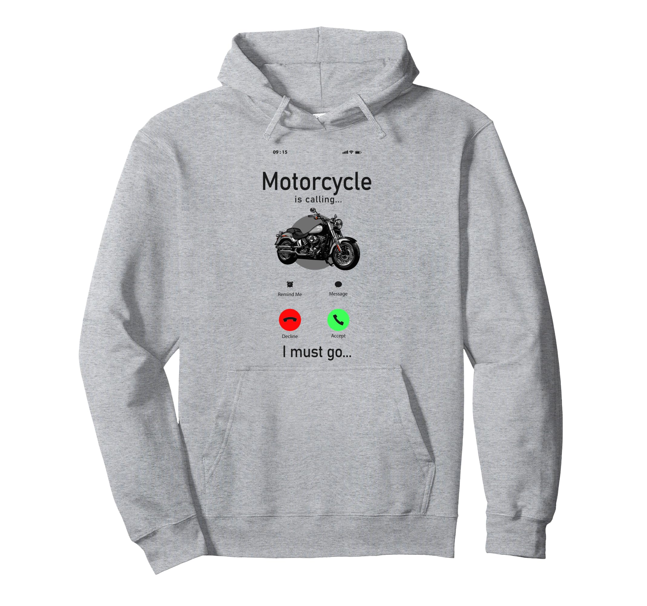 Motorcycle Biker Phone Display Motorcycle Hoodie - Graphic Print Men Women - T-Shirt, Sweatshirt, Hoodie