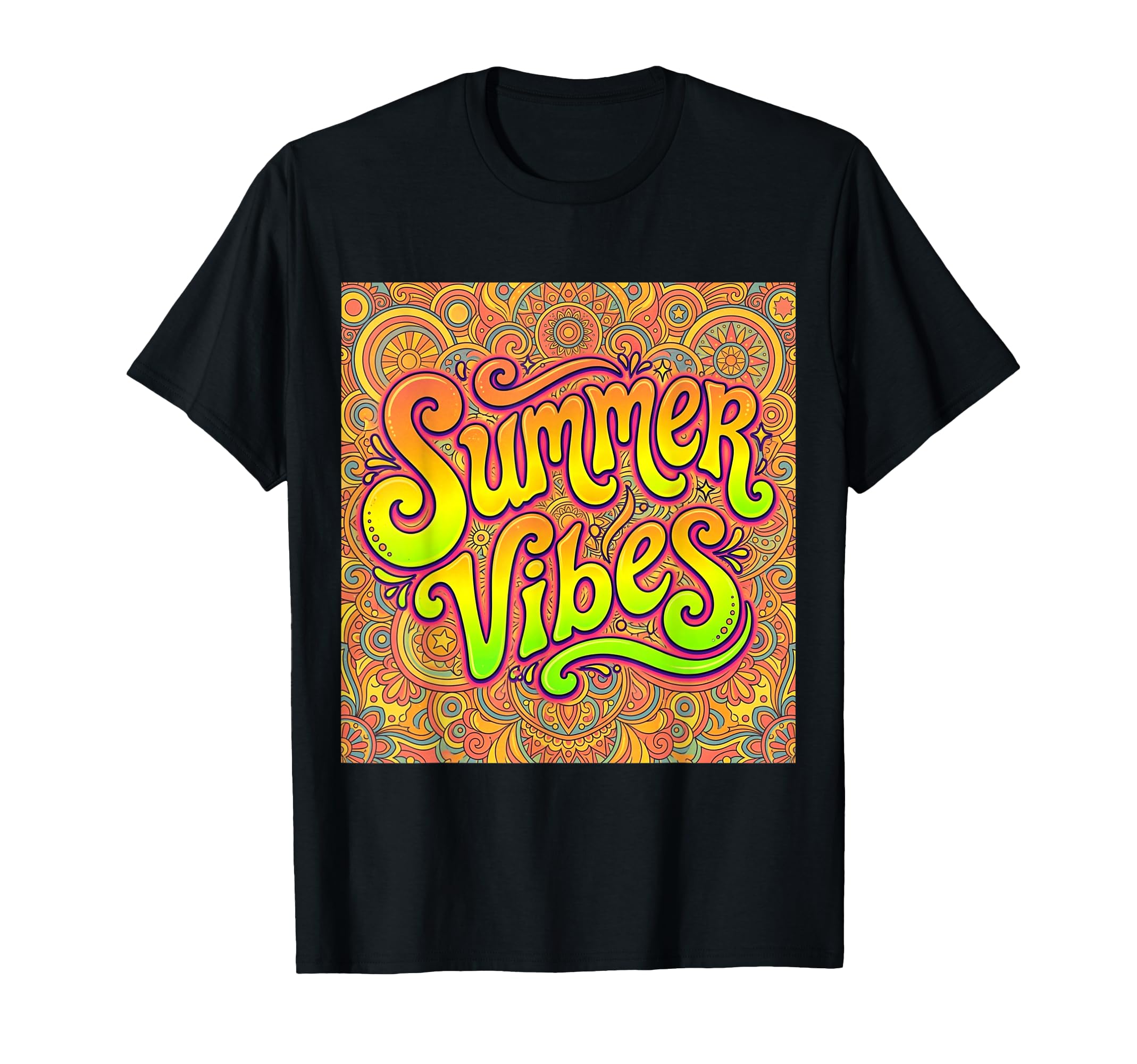 Summer Vibes Psychedelic Groove T-Shirt - Streetwear Style Unisex - T-Shirt, Sweatshirt, Hoodie