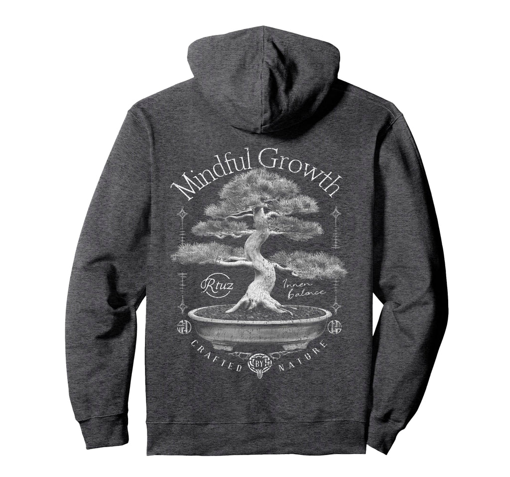 Back Y2K Streetwear Bonsai Hoodie - Aesthetic Graphic for Adults - T-Shirt, Sweatshirt, Hoodie