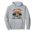 Save Horse Ride Cowboy Cowboy Hat Hoodie - Streetwear Style Men Women - T-Shirt, Sweatshirt, Hoodie