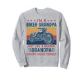 Biker Grandpa Is Much Cooler Sweatshirt - Custom Art Print Unisex - T-Shirt, Sweatshirt, Hoodie