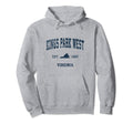 Kings Park West Virginia Va Sports Navy Hoodie - Unique Graphic Unisex - T-Shirt, Sweatshirt, Hoodie