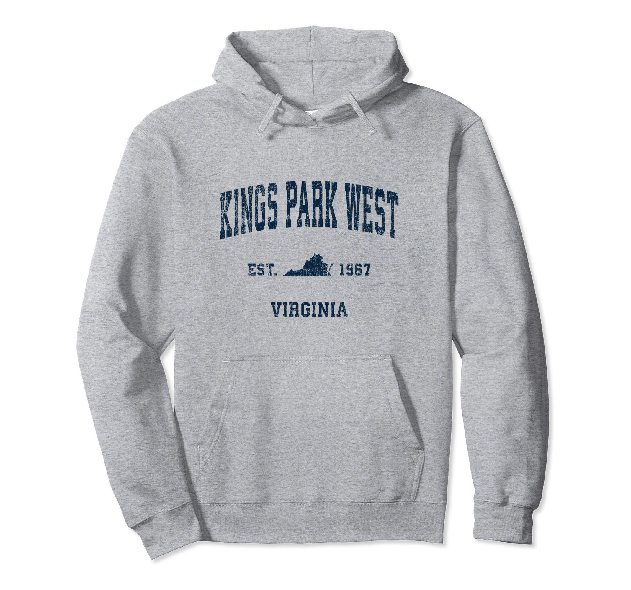 Kings Park West Virginia Va Sports Navy Hoodie - Unique Graphic Unisex - T-Shirt, Sweatshirt, Hoodie