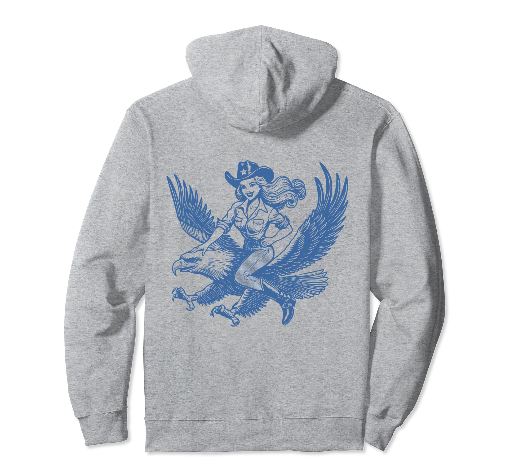 Funny Western Cowboy Cowgirl Riding Hoodie - Fun Novelty Design Unisex - T-Shirt, Sweatshirt, Hoodie