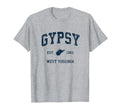 Gypsy West Virginia Wv Athletic Navy T-Shirt - Fun Novelty Design Unisex - T-Shirt, Sweatshirt, Hoodie