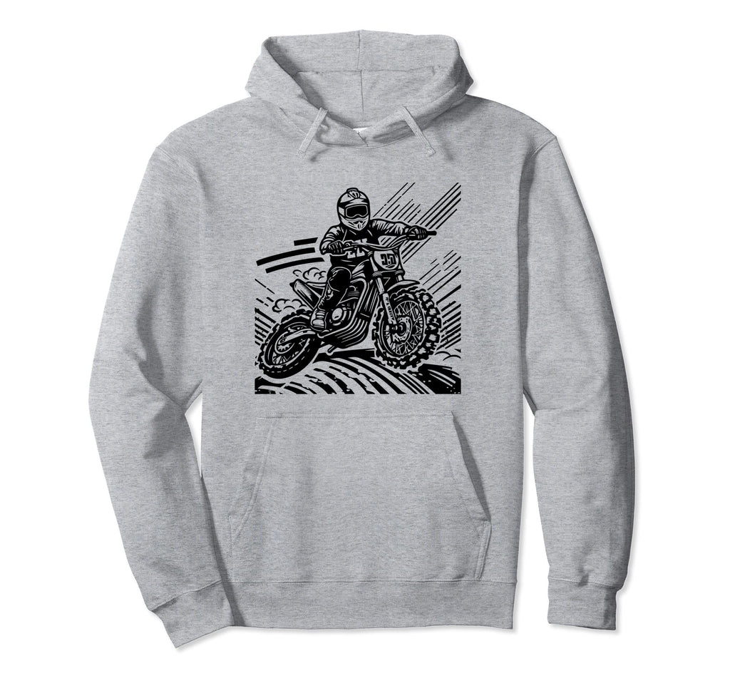 Motorcycle Cross Bike Race Ride Hoodie - Minimalist Print for Adults - T-Shirt, Sweatshirt, Hoodie