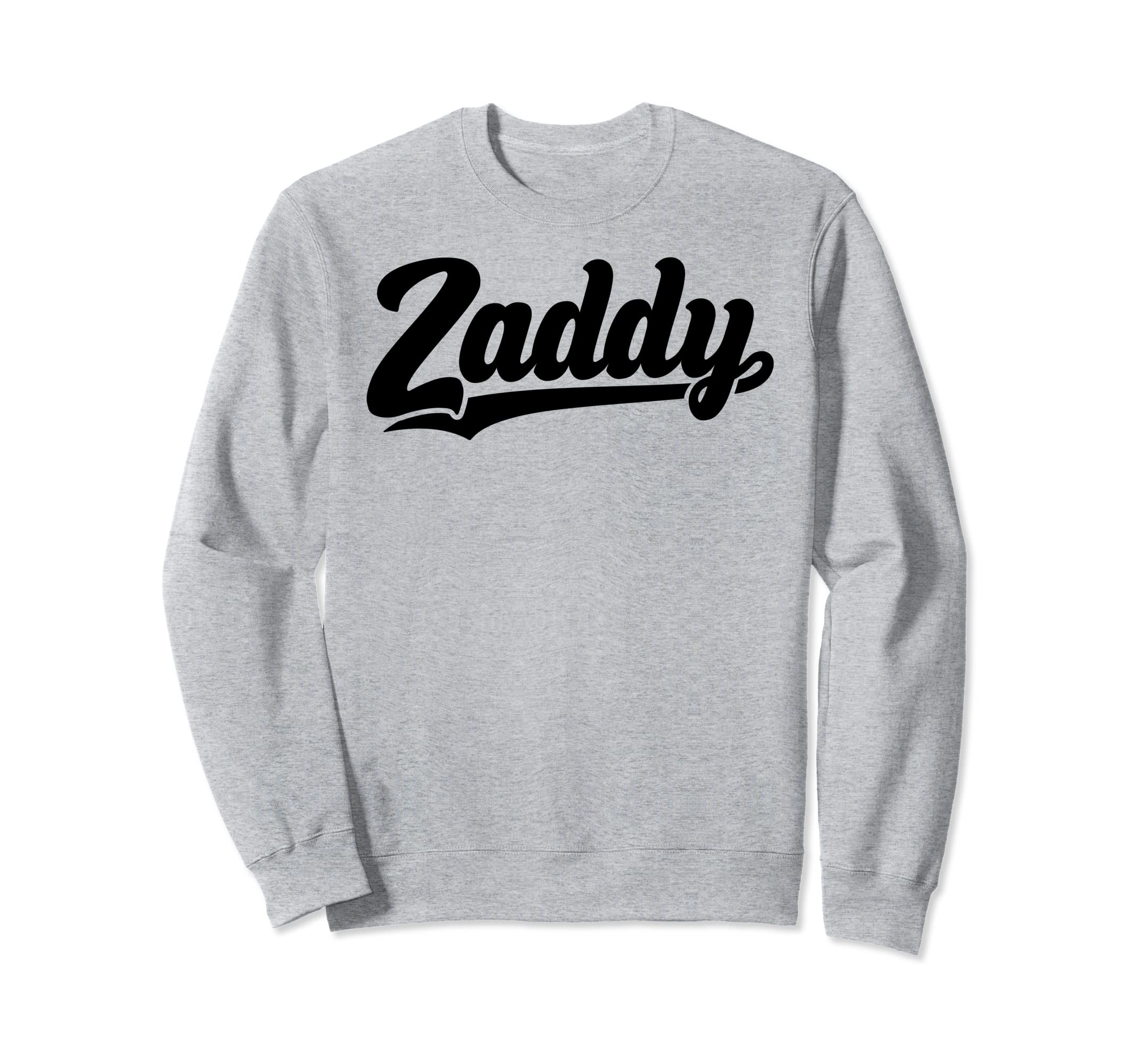 Zaddy Player Typography Pocket Sweatshirt - Fun Novelty Design Men Women - T-Shirt, Sweatshirt, Hoodie