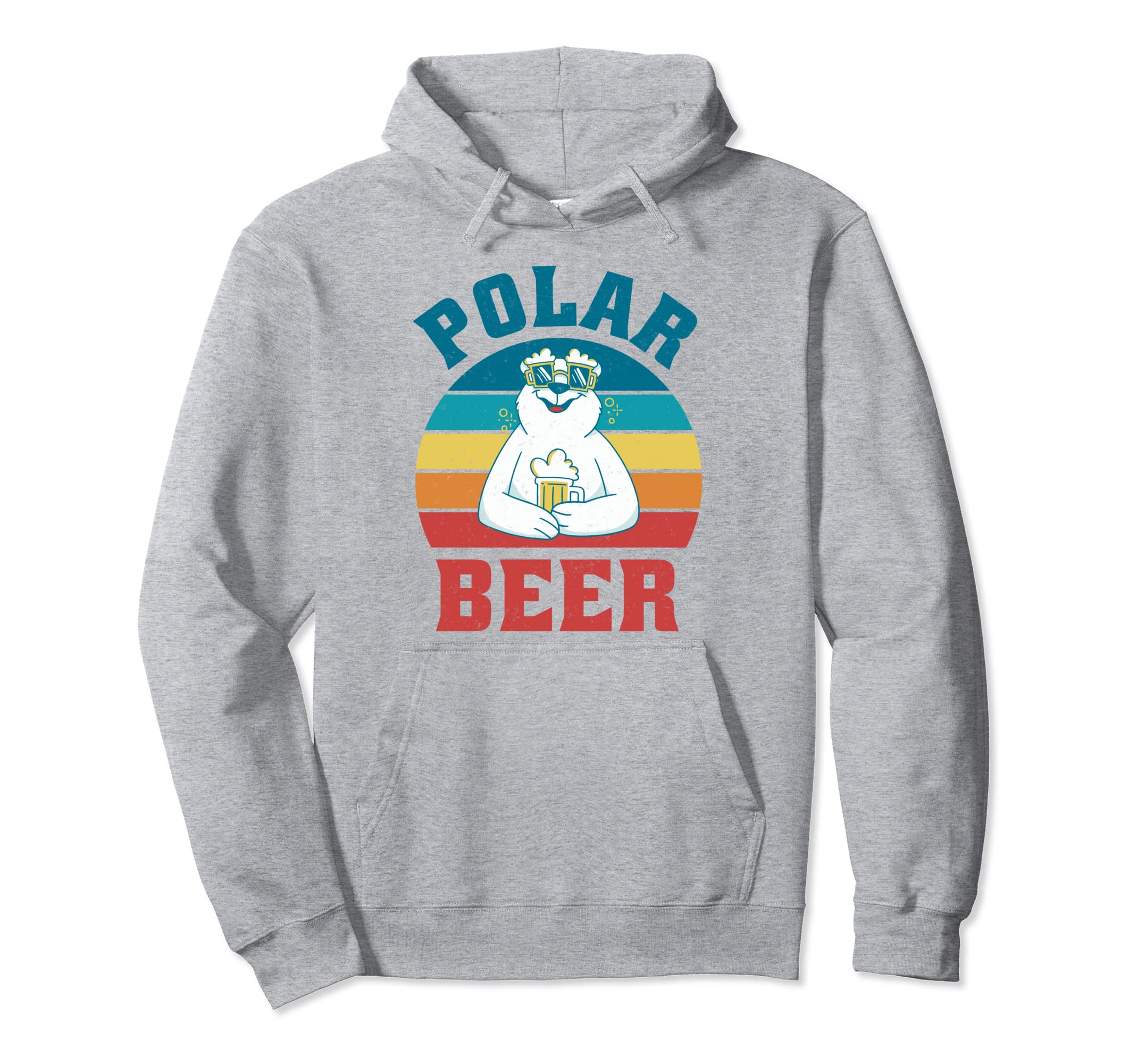 Bear Animal Beer Funny Sunset Hoodie - Graphic Print Unisex - T-Shirt, Sweatshirt, Hoodie