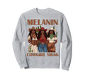 Lets Go Western Country Melanin Sweatshirt - Unique Graphic for Adults - T-Shirt, Sweatshirt, Hoodie