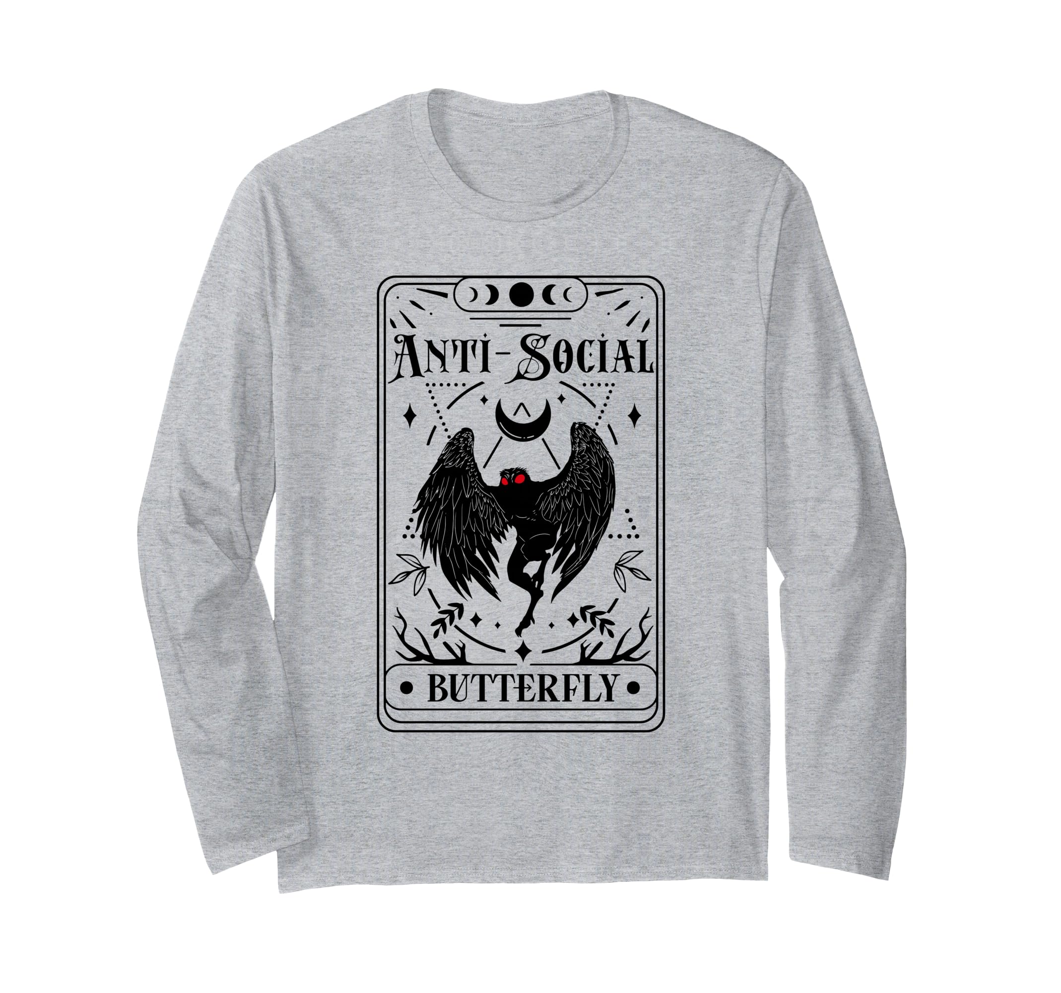 Mothman Tarot Card Antisocial Butterfly T-Shirt - Novelty Apparel Unisex - T-Shirt, Sweatshirt, Hoodie