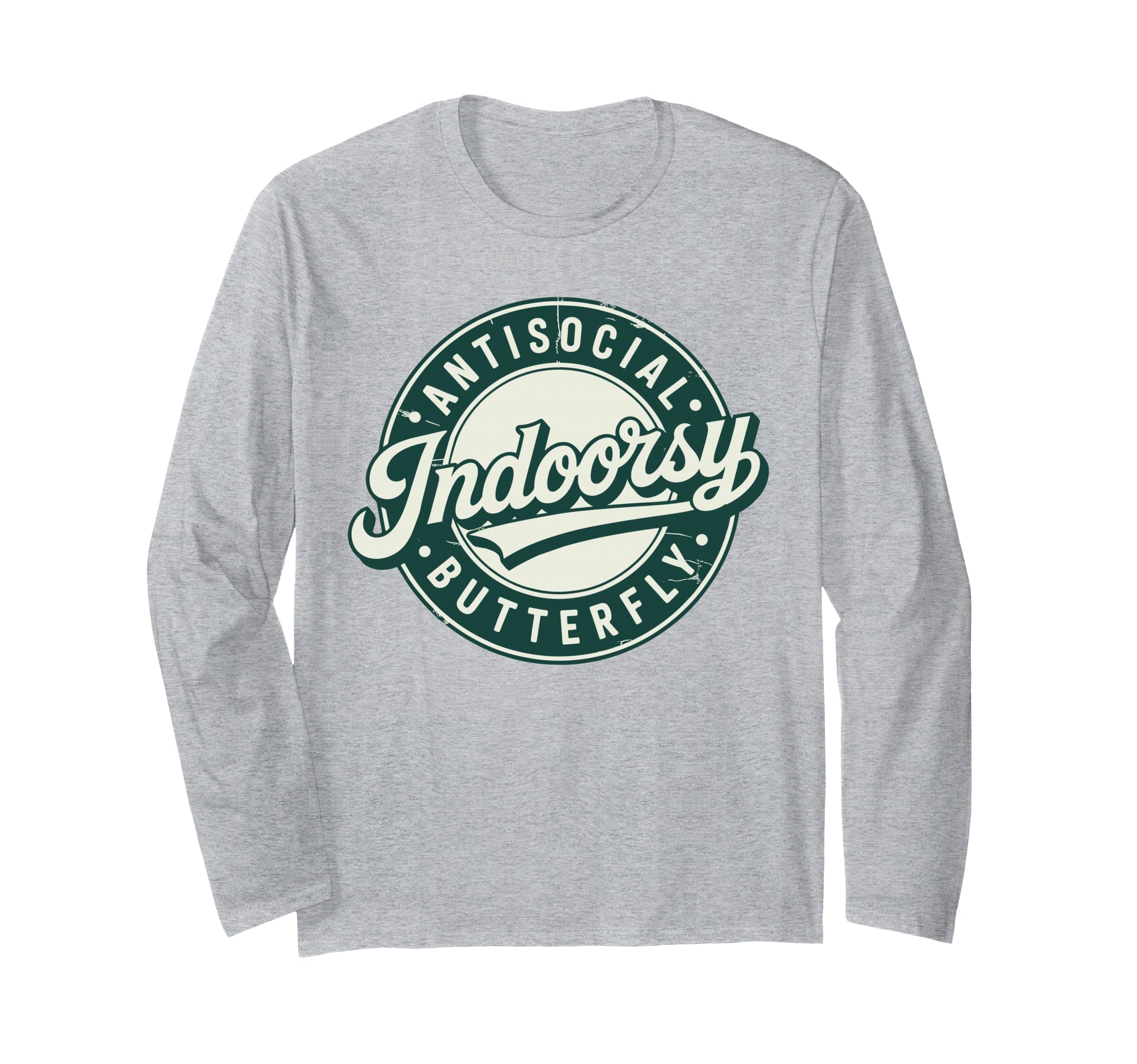 Indoorsy Antisocial Butterfly T-Shirt - Fun Novelty Design Men Women - T-Shirt, Sweatshirt, Hoodie