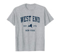 West End New York Ny Athletic Navy T-Shirt - Casual Everyday Wear Unisex - T-Shirt, Sweatshirt, Hoodie