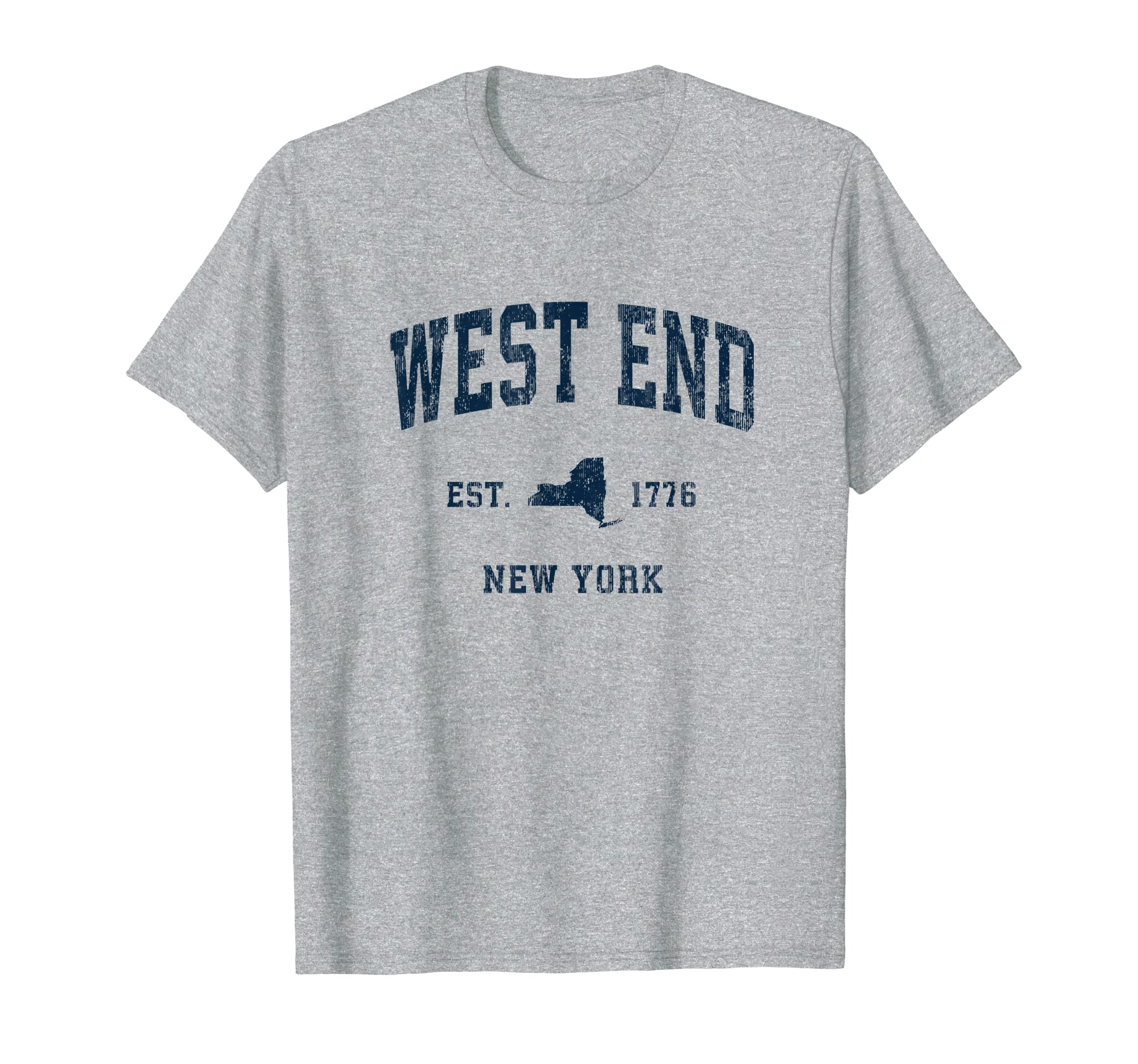 West End New York Ny Athletic Navy T-Shirt - Casual Everyday Wear Unisex - T-Shirt, Sweatshirt, Hoodie
