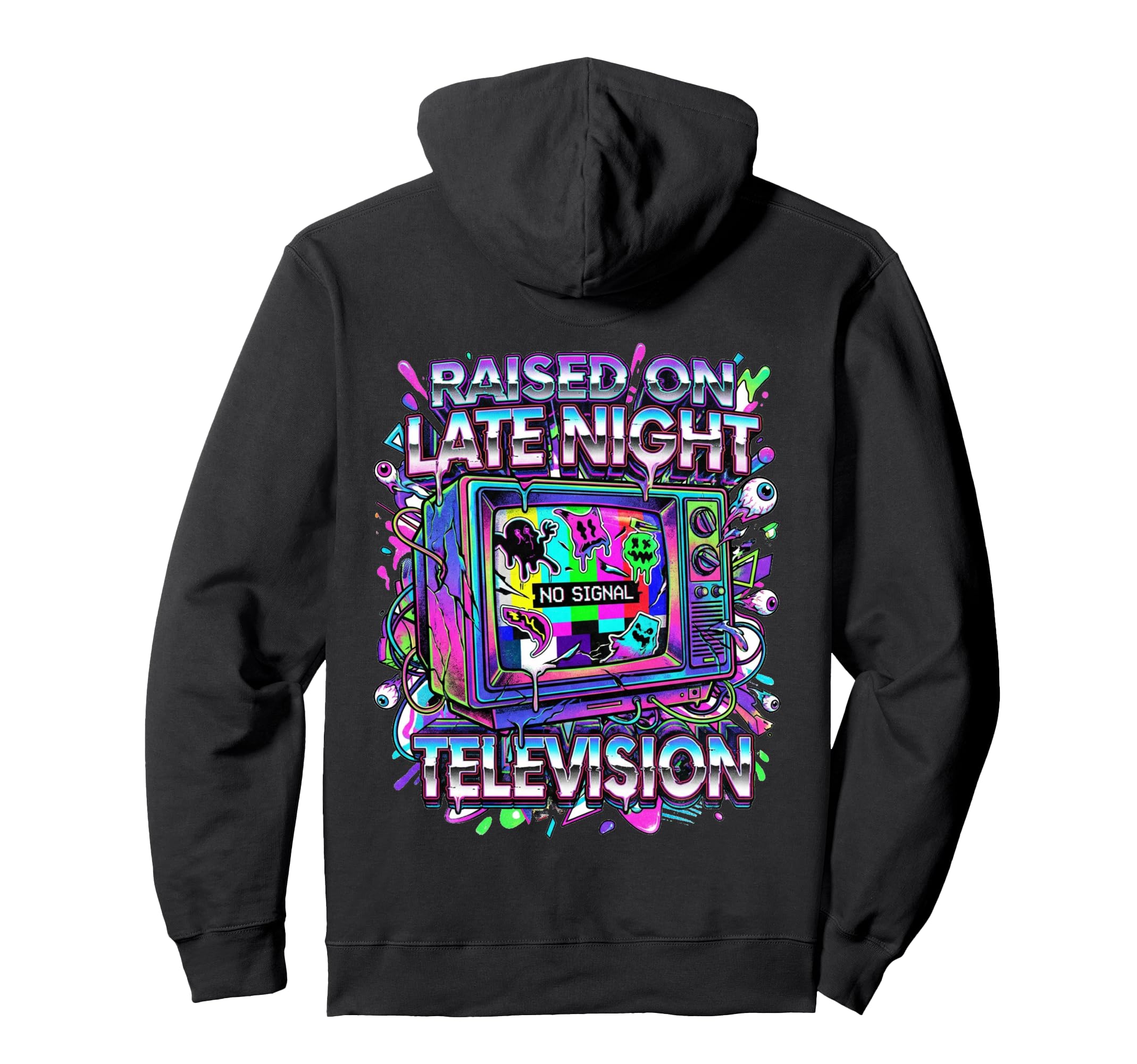 Late Night Television 80S Memorabilia Hoodie - Custom Art Print Men Women - T-Shirt, Sweatshirt, Hoodie