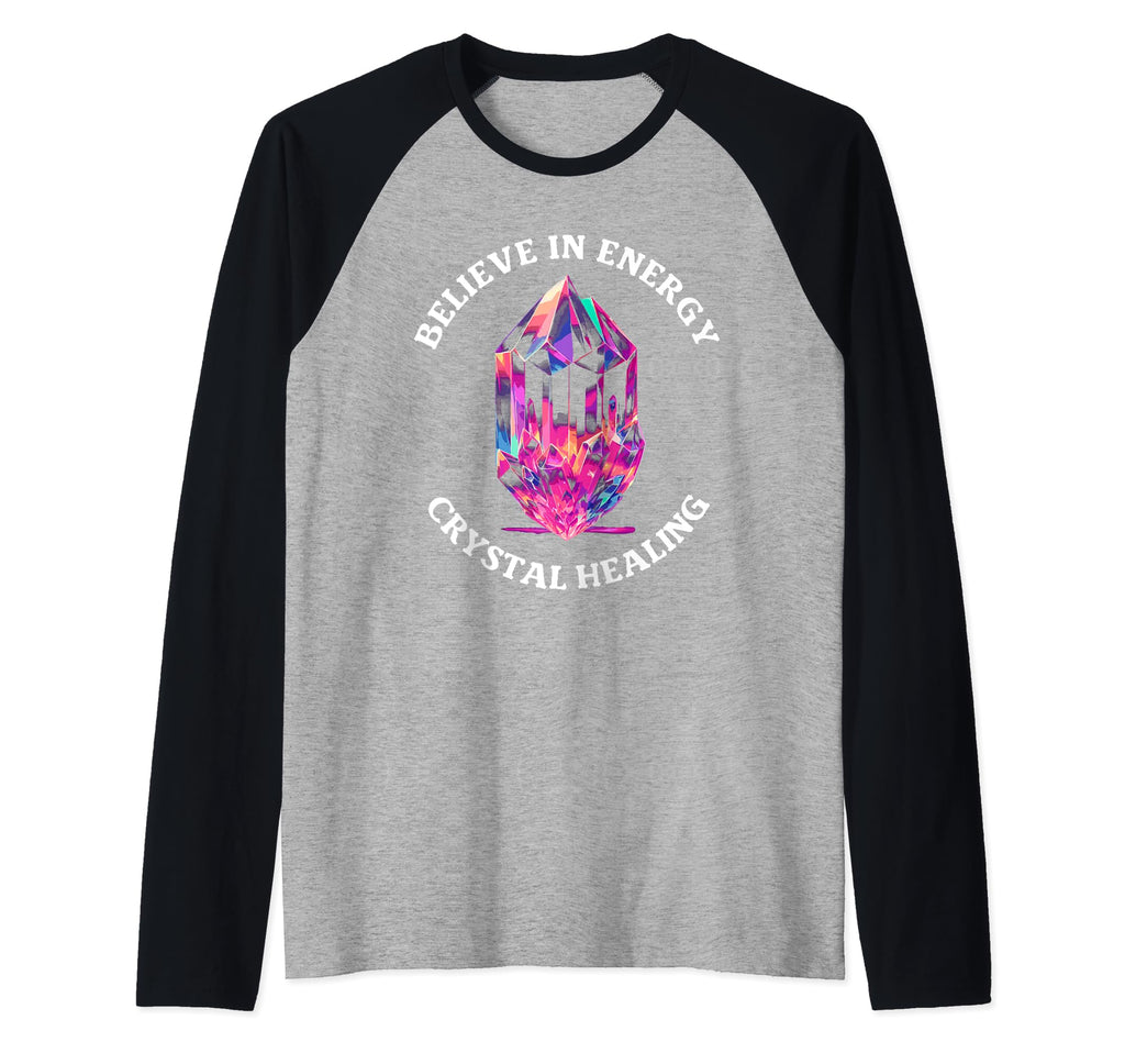Believe Energy Crystal Healing Hoodie - Casual Everyday Wear Men Women - T-Shirt, Sweatshirt, Hoodie