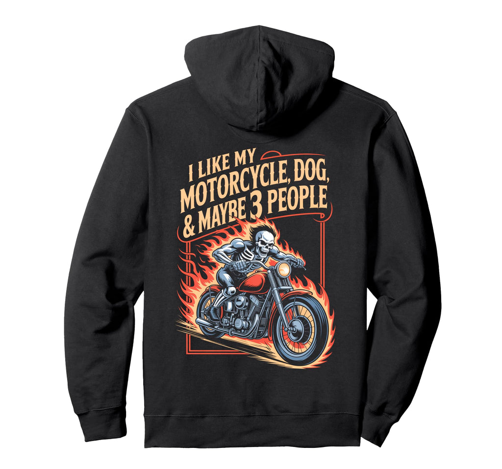 Motorcycle Funny Riding Biker Outfit Hoodie - Aesthetic Graphic Men Women - T-Shirt, Sweatshirt, Hoodie