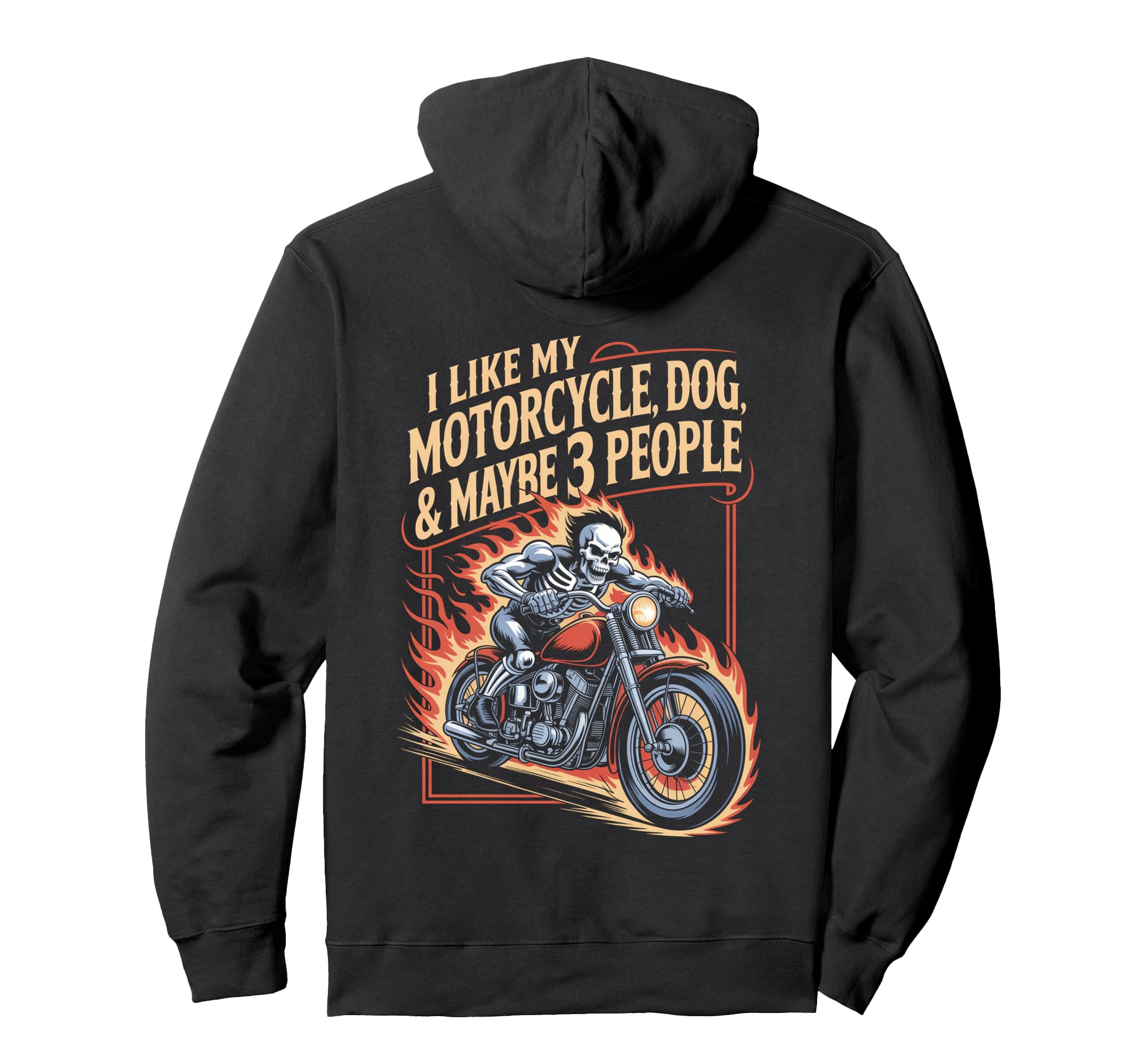 Motorcycle Funny Riding Biker Outfit Hoodie - Aesthetic Graphic Men Women - T-Shirt, Sweatshirt, Hoodie