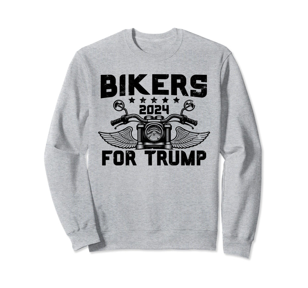 Bikers Trump 2024 Motorcycle Sweatshirt - Fun Novelty Design Unisex - T-Shirt, Sweatshirt, Hoodie