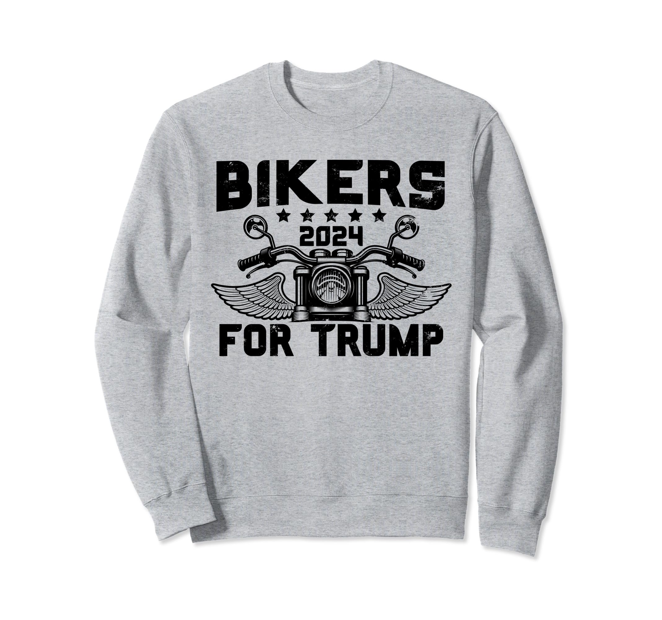 Bikers Trump 2024 Motorcycle Sweatshirt - Fun Novelty Design Unisex - T-Shirt, Sweatshirt, Hoodie