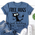 Free Hugs Cat Print Women Slogan - Adult & Kids T-Shirts, Sweatshirts & Hoodies apparel design preview 1