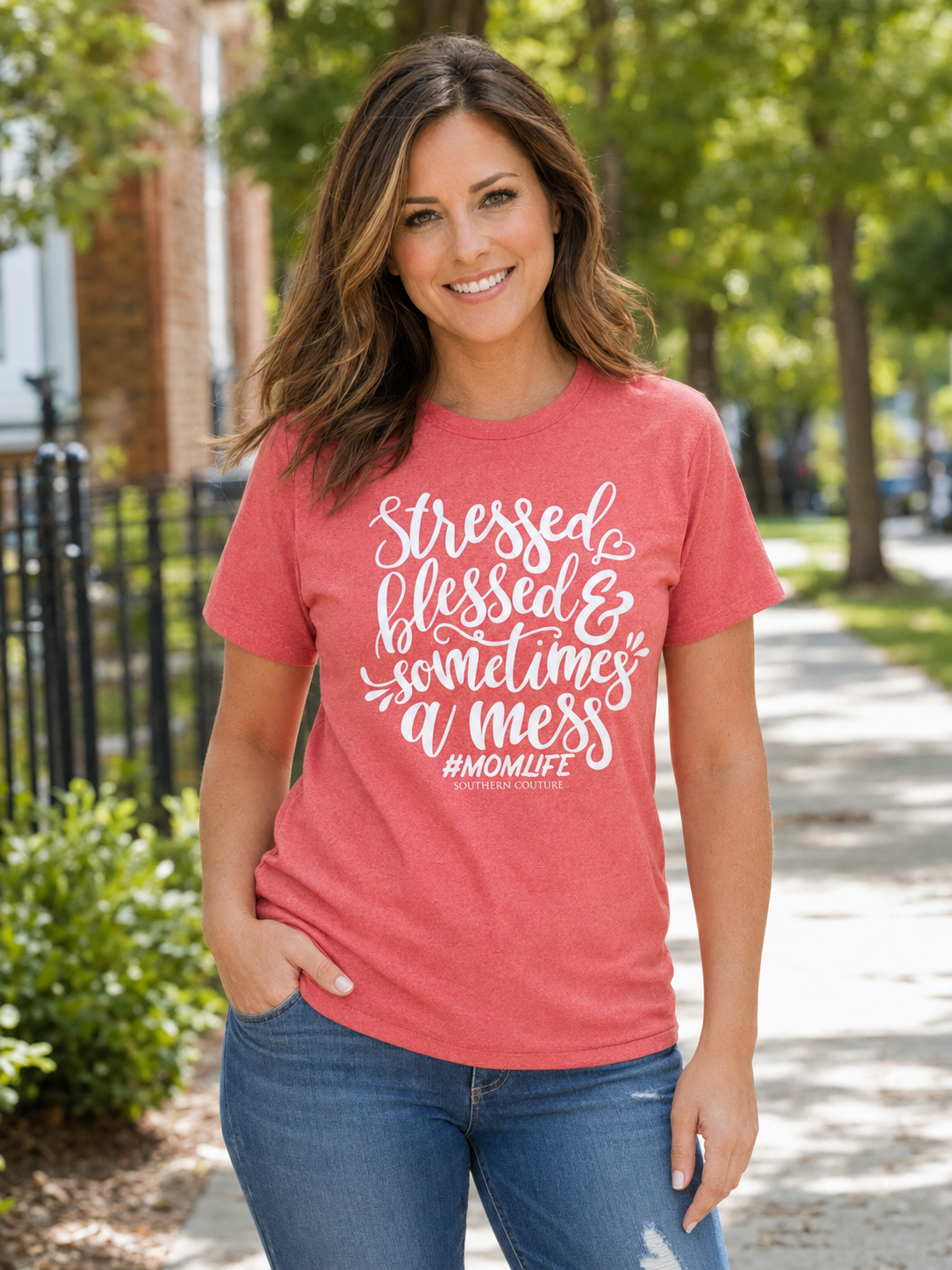 Southern Couture #MomLife Soft - Adult & Kids T-Shirts, Sweatshirts & Hoodies apparel design preview 1