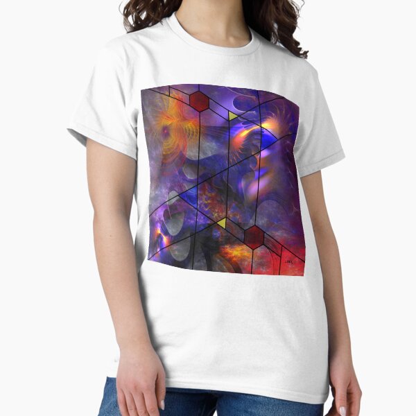 Modern Geometric Color Explosion Dante's Window - Adult & Kids T-Shirts, Sweatshirts & Hoodies apparel design preview 1